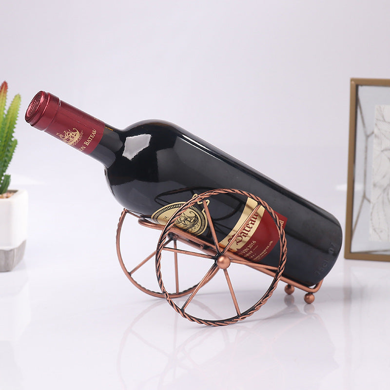 European Metal Wine Rack Ornament