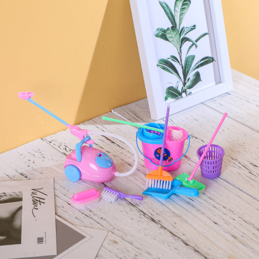 Wholesale 9 pieces doll cleaning tools set TOY