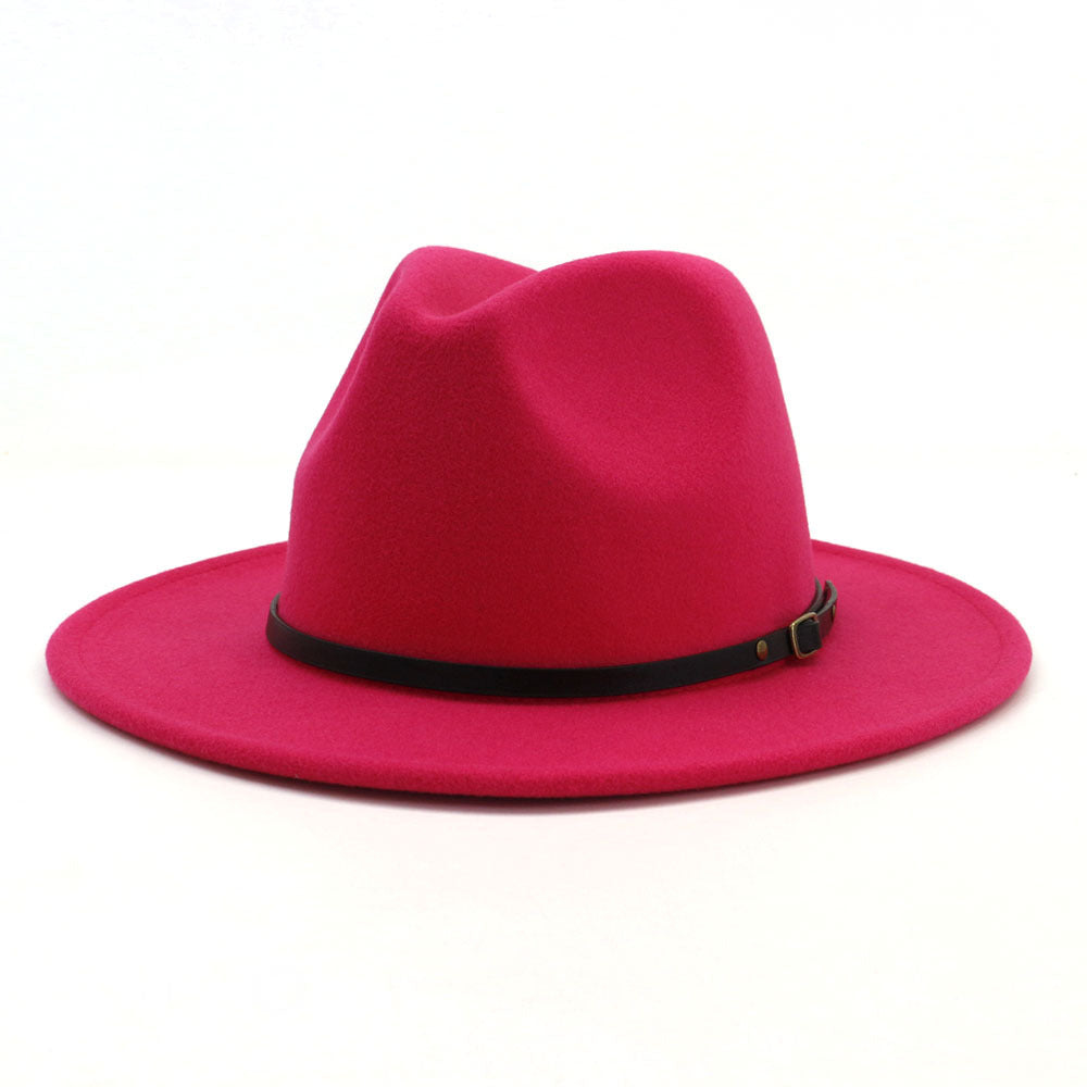 Jazz Hat Autumn And Winter British Retro Top Hat Fashion Women's Woolen Hat Wholesale Women's Hats
