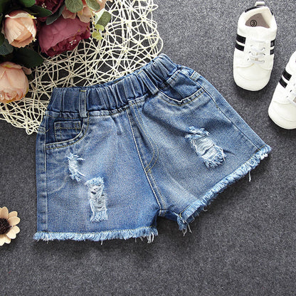 Girls Cotton Denim Pants Baby Clothes