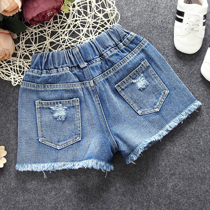 Girls Cotton Denim Pants Baby Clothes