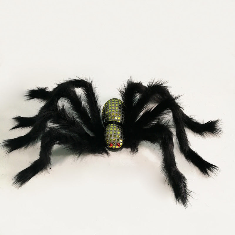 Halloween Decoration Simulation Big Black Spider Foam Props