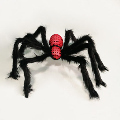 Halloween Decoration Simulation Big Black Spider Foam Props