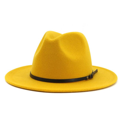 Jazz Hat Autumn And Winter British Retro Top Hat Fashion Women's Woolen Hat Wholesale Women's Hats