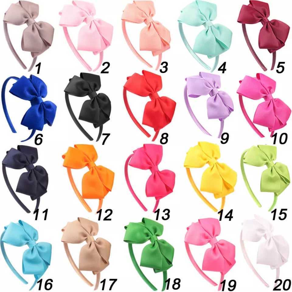 BIG BOW ALICE BAND FOR GIRLS