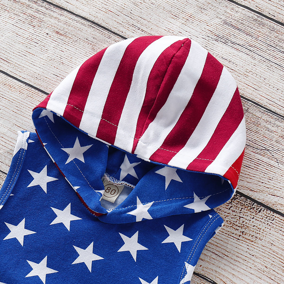 Boys American Flag Tracksuit Polyester Baby Clothes