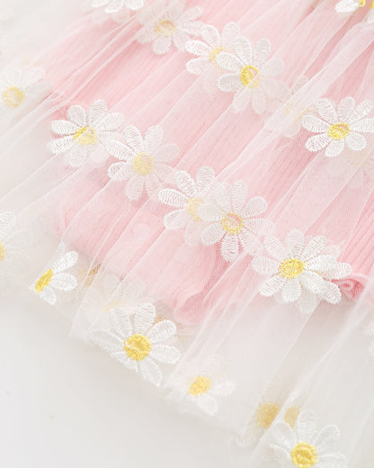 Baby Girls Flower Lace Dresses Headwear