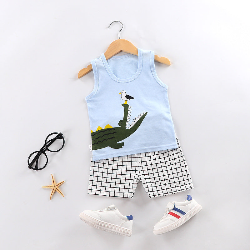Kids Vest Set Cotton Baby Clothes