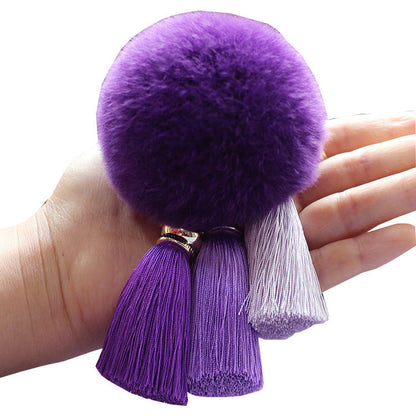 Plush Tassel Keychains