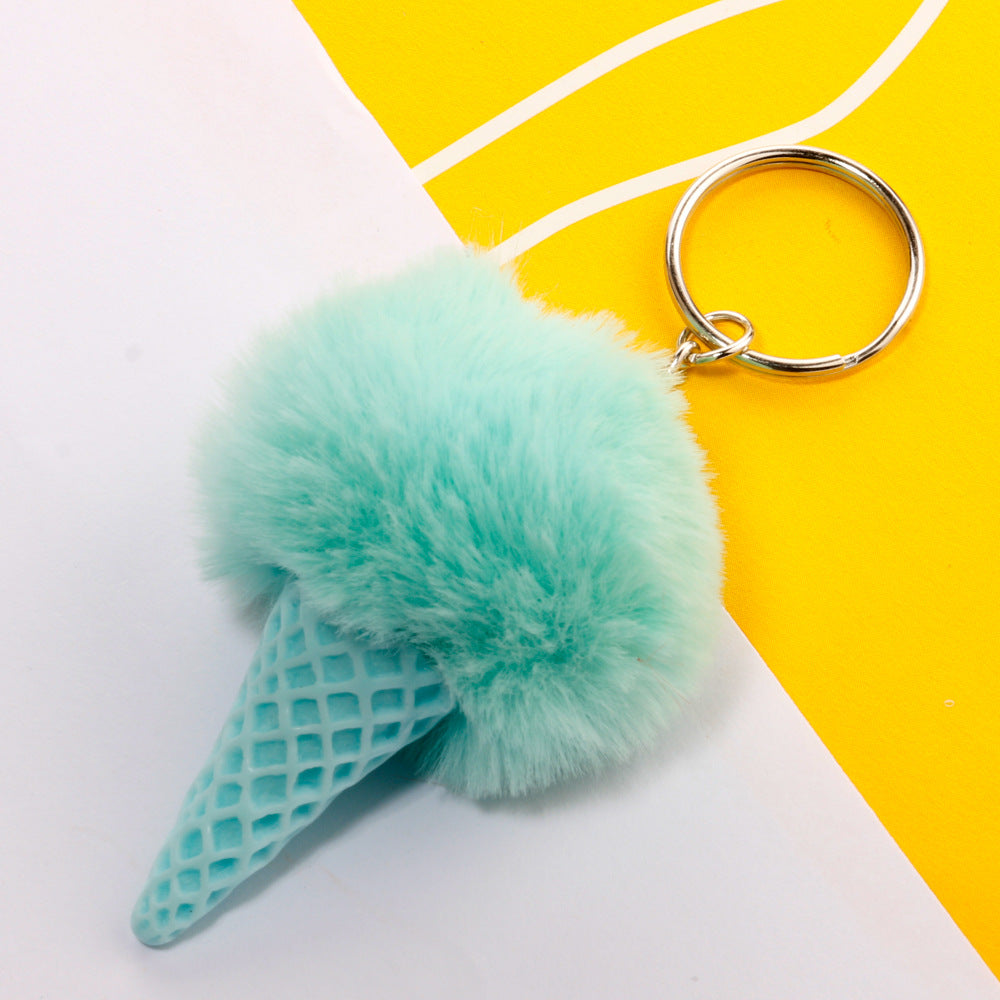 Ice Cream Plush Keychain