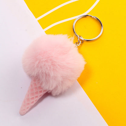 Ice Cream Plush Keychain