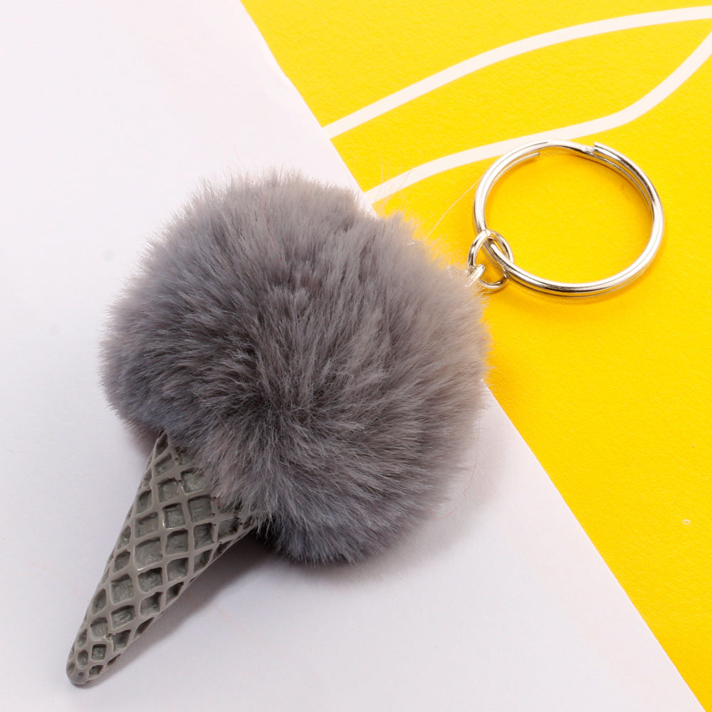 Ice Cream Plush Keychain