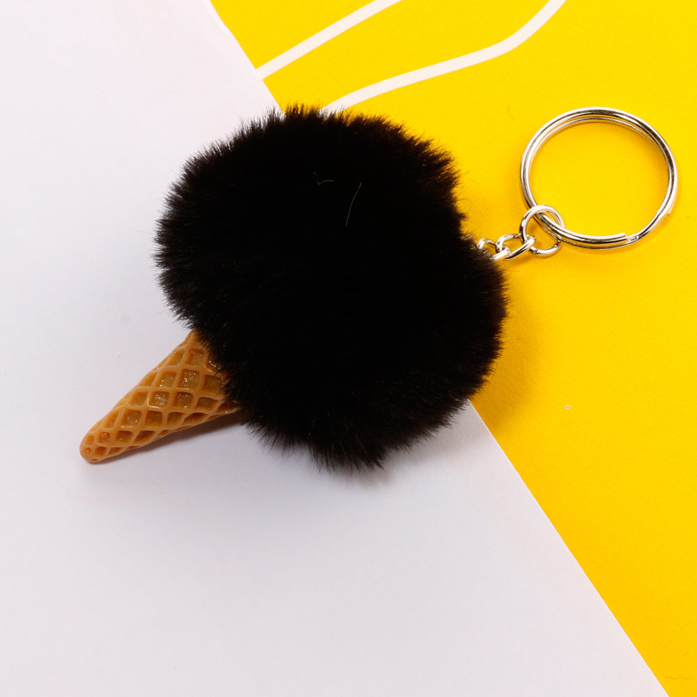 Ice Cream Plush Keychain