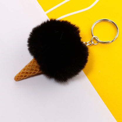 Ice Cream Plush Keychain