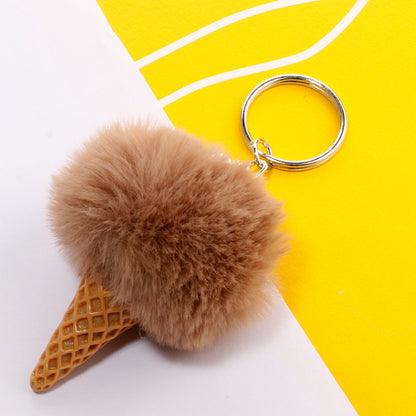 Ice Cream Plush Keychain