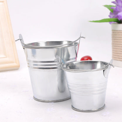Home Decoration Metal Crafts Mini Iron Bucket Ornaments