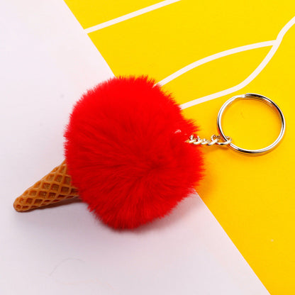 Ice Cream Plush Keychain