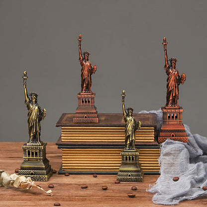 Alloy Handicraft Statue  Liberty Model Ornament