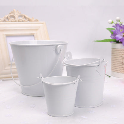 Home Decoration Metal Crafts Mini Iron Bucket Ornaments