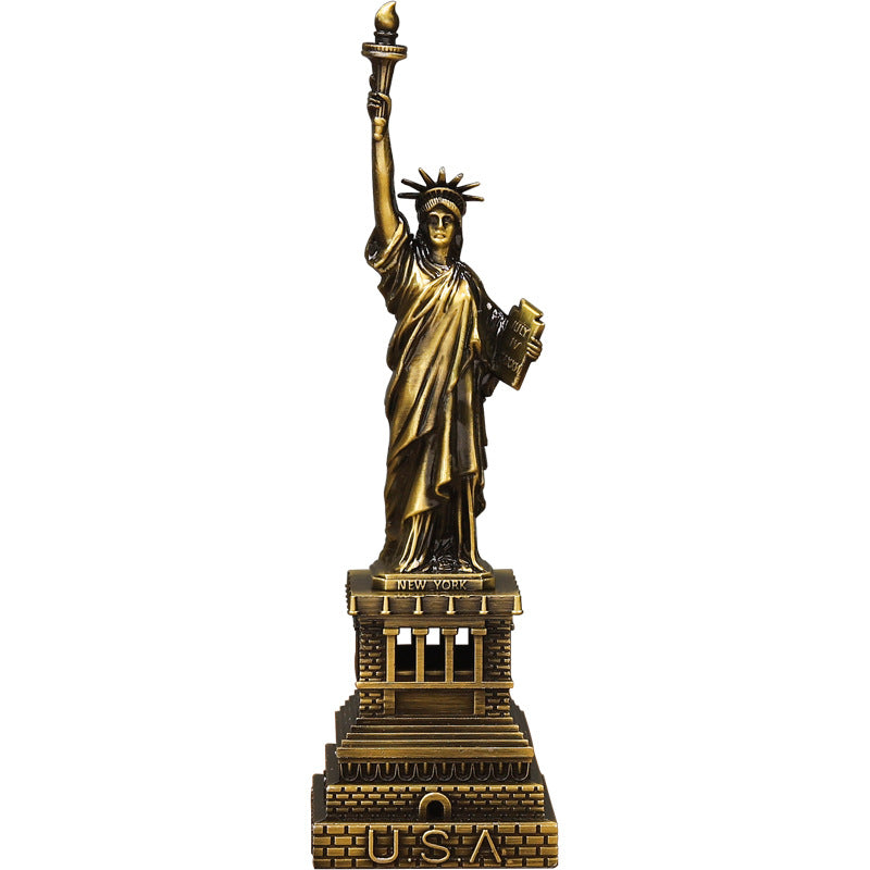 Alloy Handicraft Statue  Liberty Model Ornament