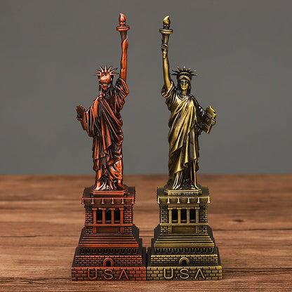 Alloy Handicraft Statue  Liberty Model Ornament