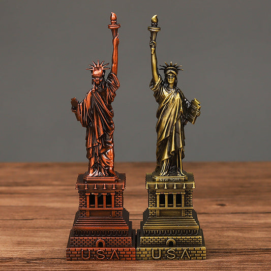 Alloy Handicraft Statue  Liberty Model Ornament