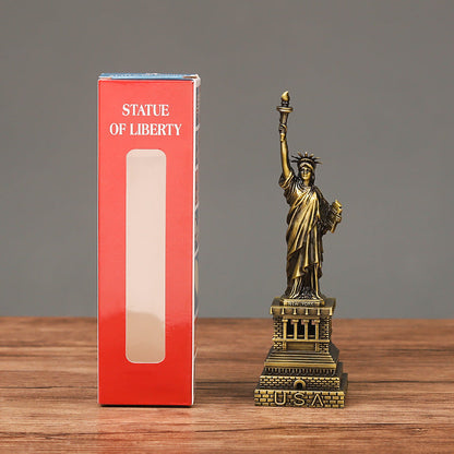 Alloy Handicraft Statue  Liberty Model Ornament