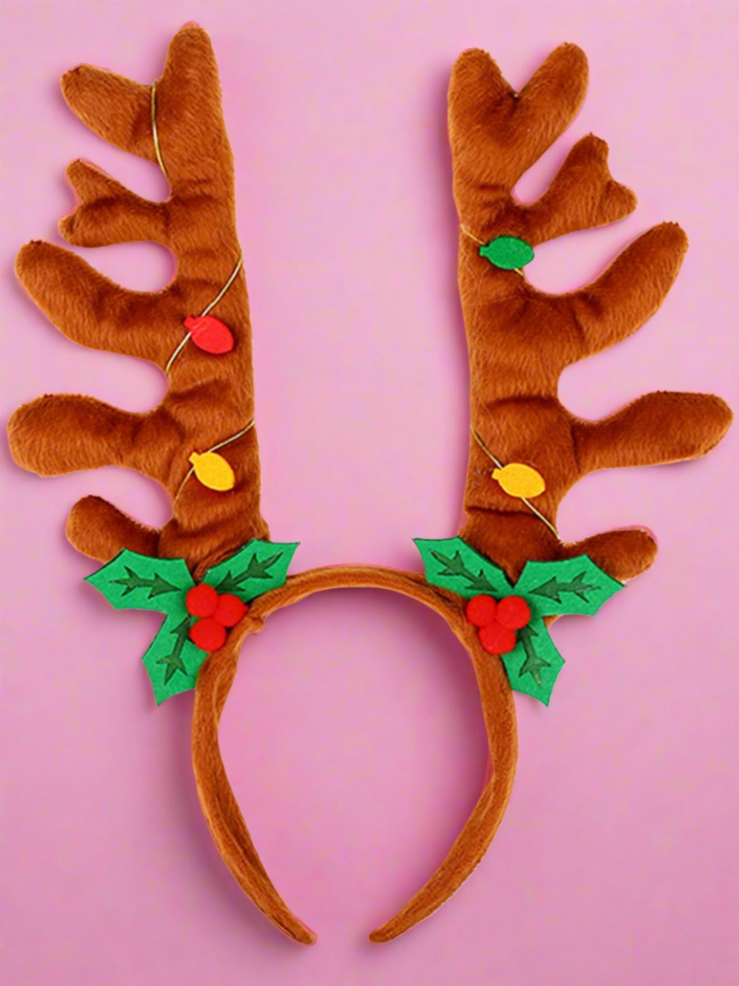 Girls Jingle Bell Rock Reindeer Antlers Headband