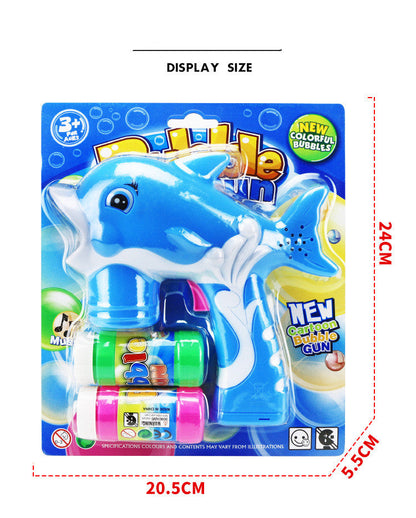 Cute Cartoon Dolphin Shape Bubble Gun