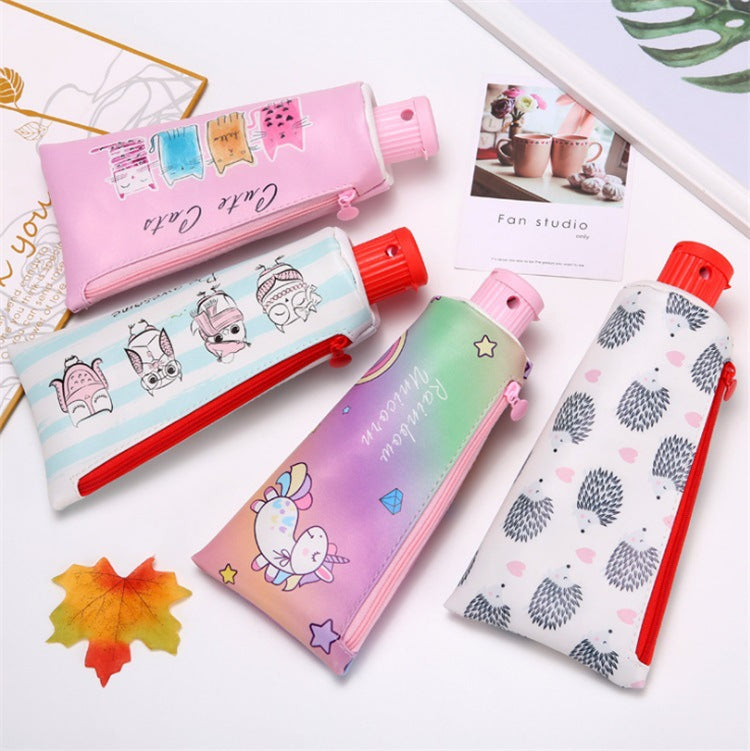PU Toothpaste Shaped Pen Bags