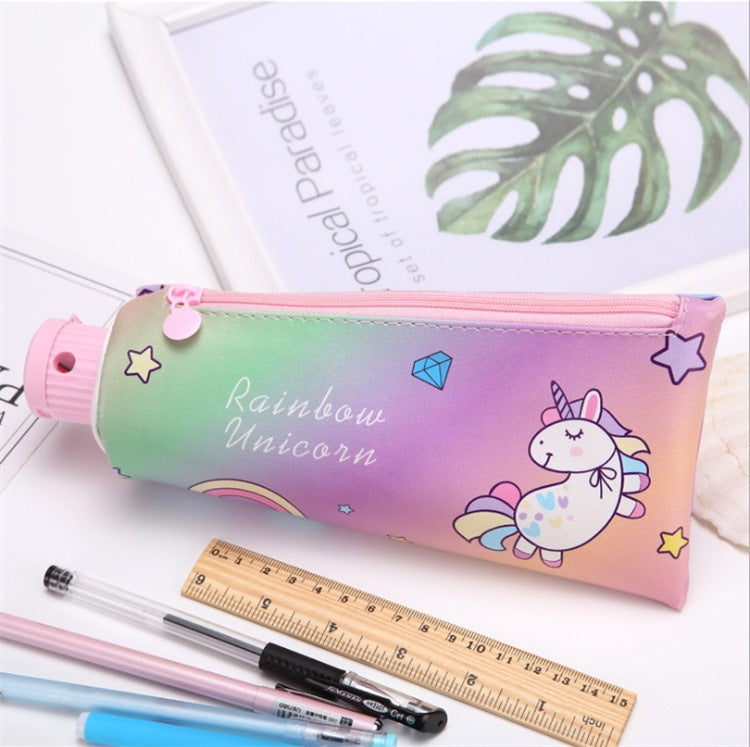PU Toothpaste Shaped Pen Bags with Pencil Sharpeners