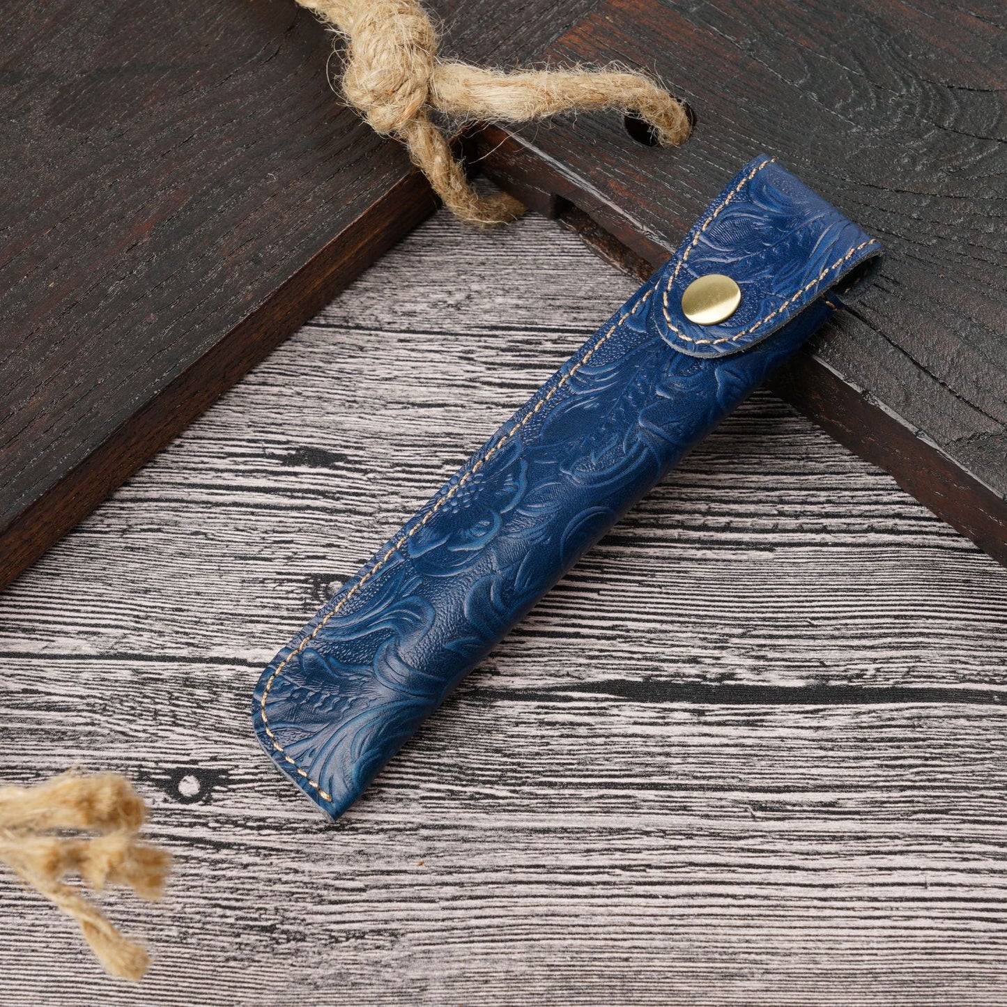 Vintage Handmade Top Layer Cowhide Creative Pencil Case