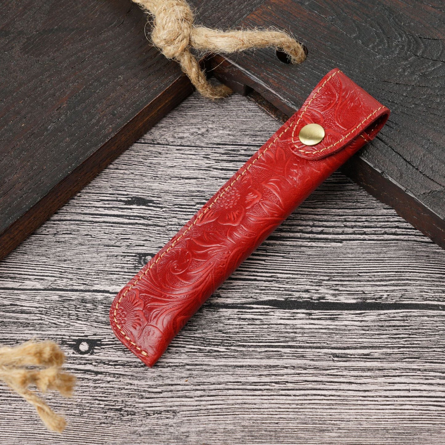 Vintage Handmade Top Layer Cowhide Creative Pencil Case