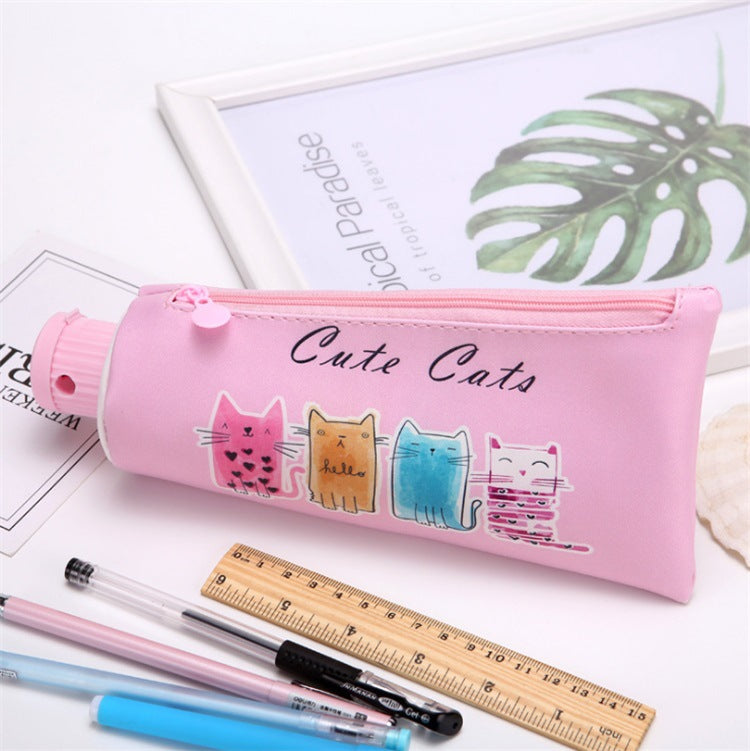 PU Toothpaste Shaped Pen Bags