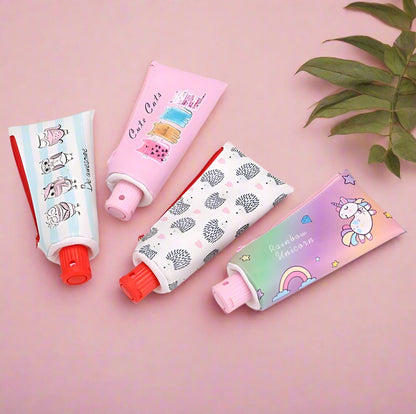 PU Toothpaste Shaped Pen Bags with Pencil Sharpeners