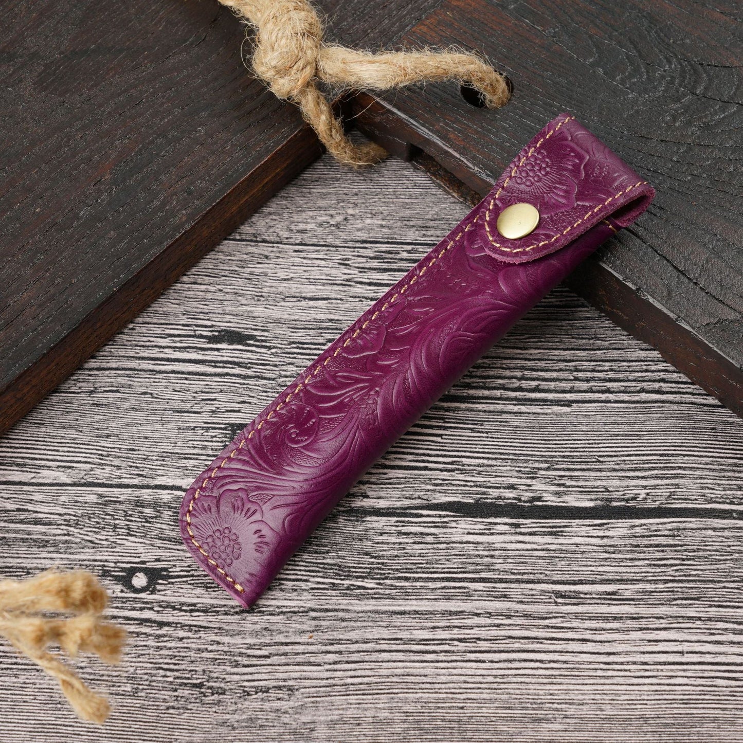 Vintage Handmade Top Layer Cowhide Creative Pencil Case