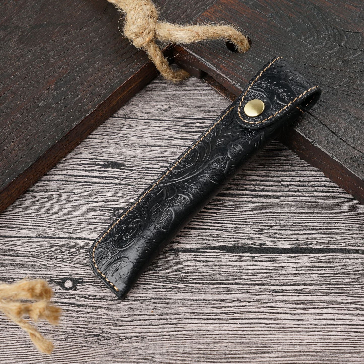 Vintage Handmade Top Layer Cowhide Creative Pencil Case
