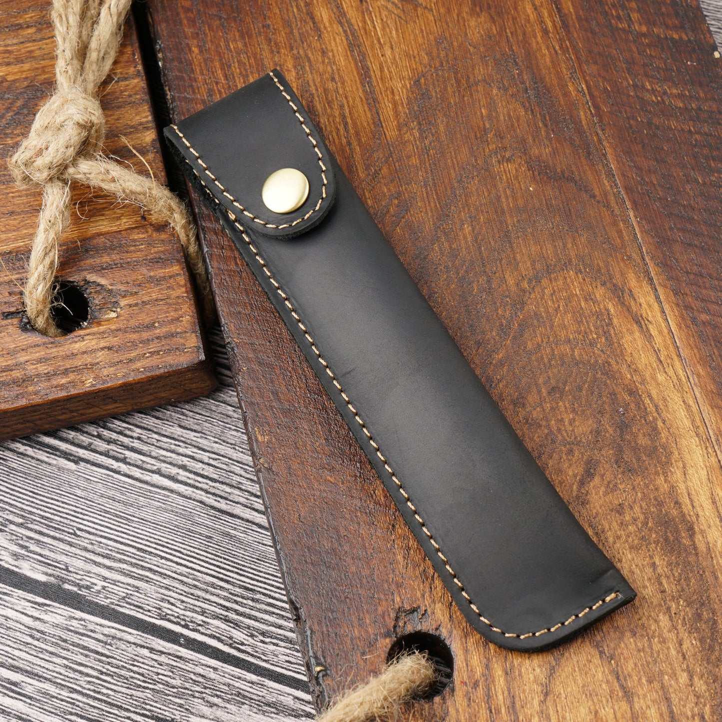 Vintage Handmade Top Layer Cowhide Creative Pencil Case