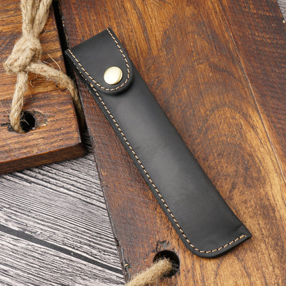 Vintage Handmade Top Layer Cowhide Creative Pencil Case