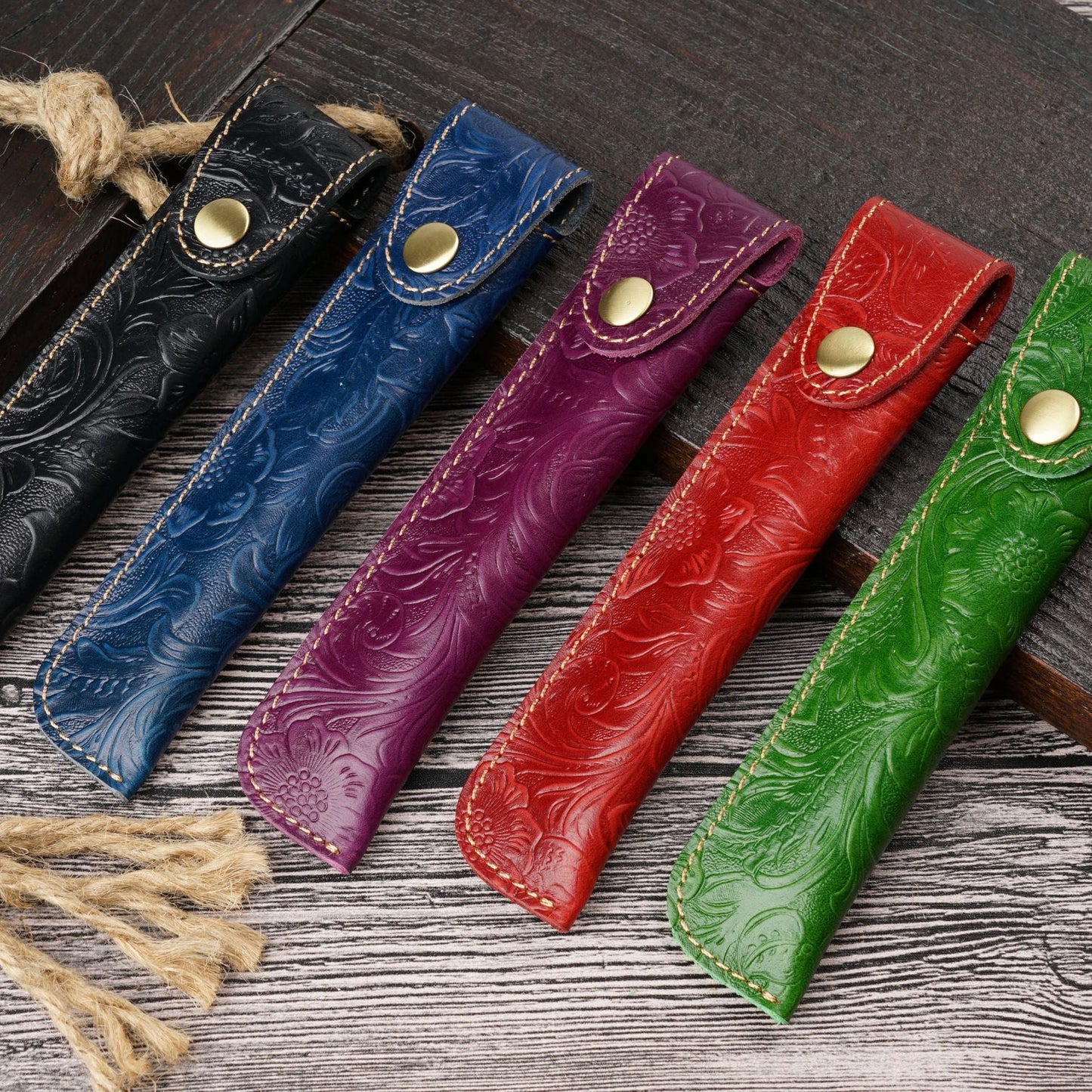 Vintage Handmade Top Layer Cowhide Creative Pencil Case