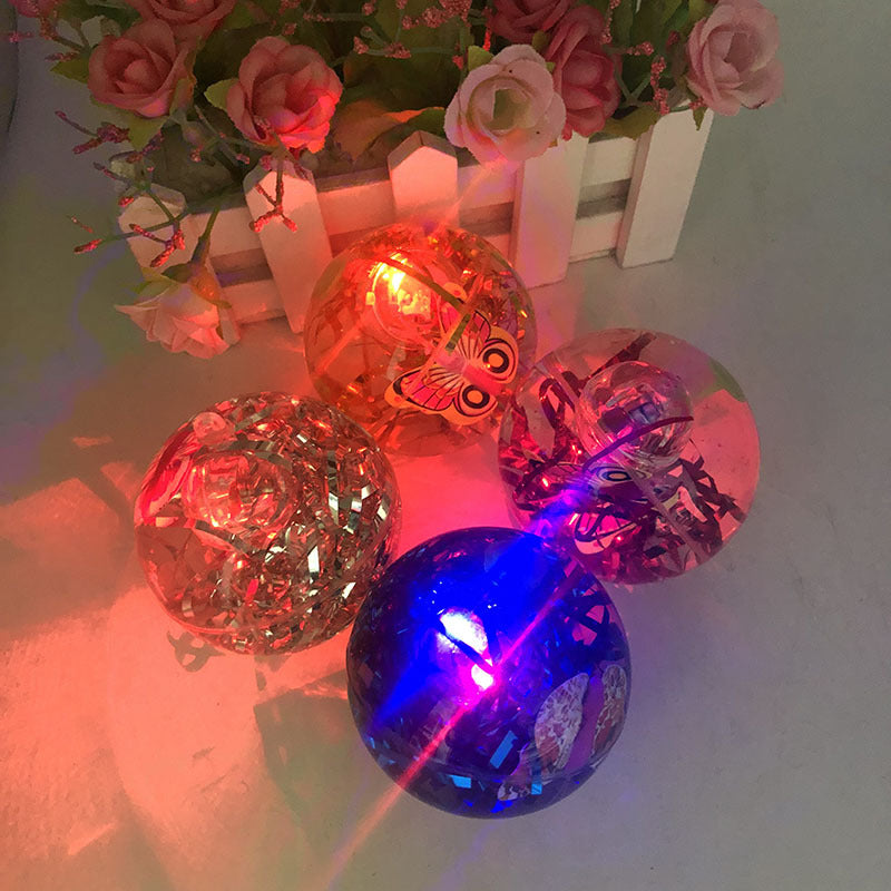 Glitter Plastic Jumping Ball