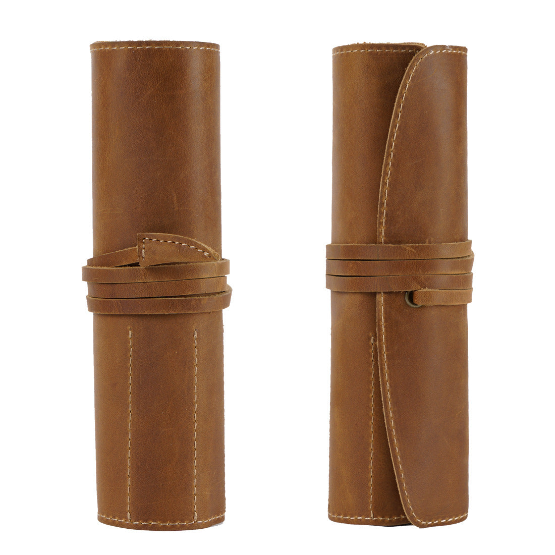 Vintage Cowhide Multifunctional Pencil Case