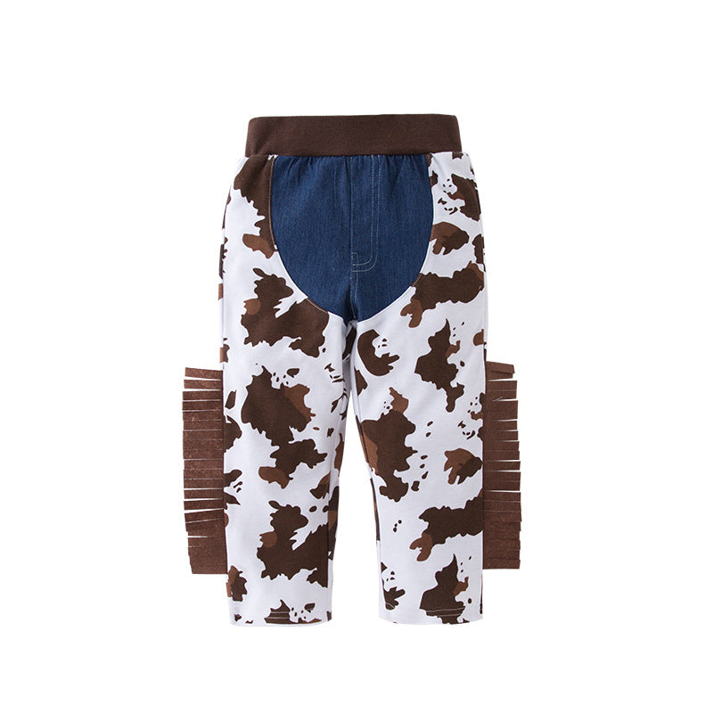 Cotton Kids Western Denim 4 Piece Set with Hat