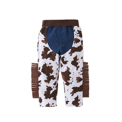 Cotton Kids Western Denim 4 Piece Set with Hat