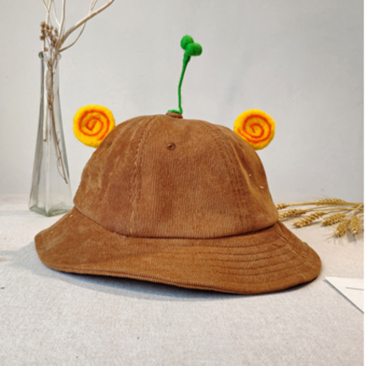 Kids Bean Sprouts Corduroy Bucket Hat