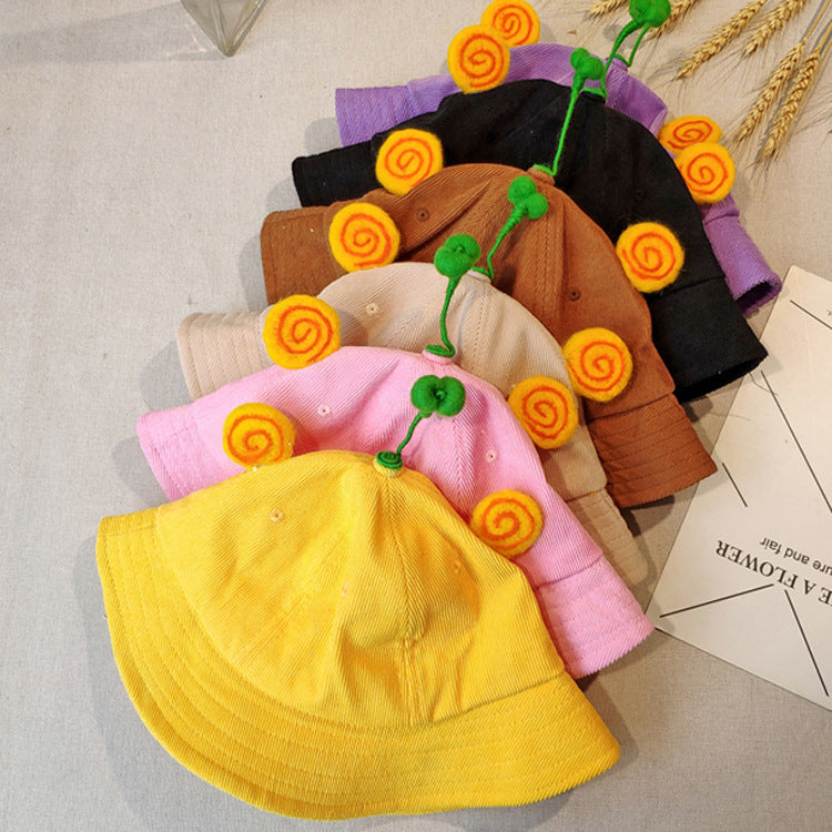 Kids Bean Sprouts Corduroy Bucket Hat