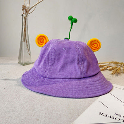 Kids Bean Sprouts Corduroy Bucket Hat