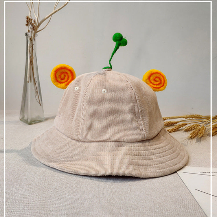 Kids Bean Sprouts Corduroy Bucket Hat