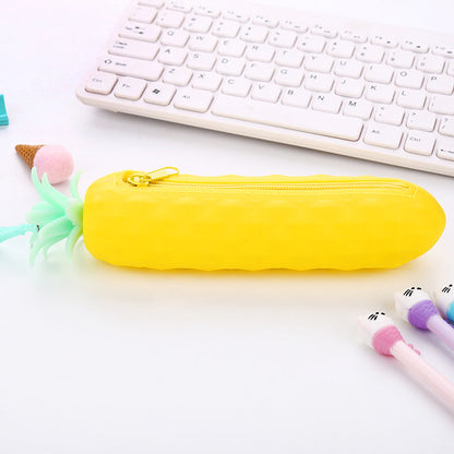Silicone Pineapple Stationery Pen Bags