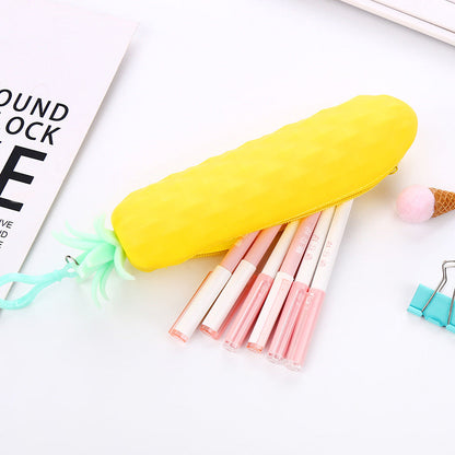 Silicone Pineapple Stationery Pen Bags